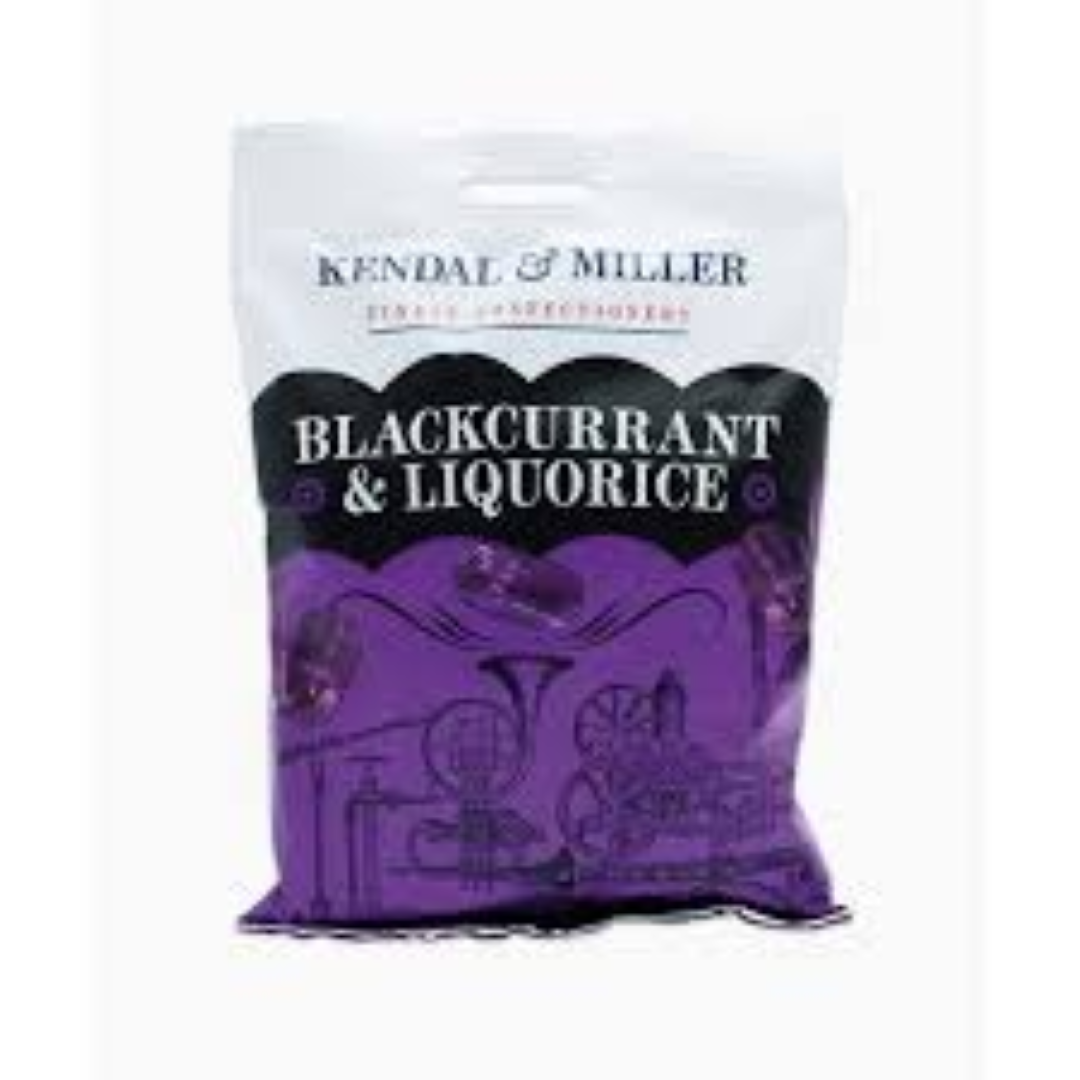K & M BLACKCURRANT & LIQUORICE 225G